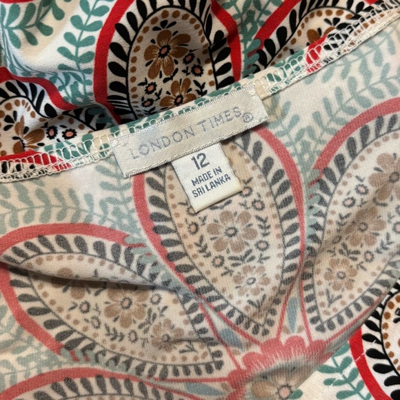 London Times 3/4 sleeve sheath dress size 12 - Picture 6 of 9